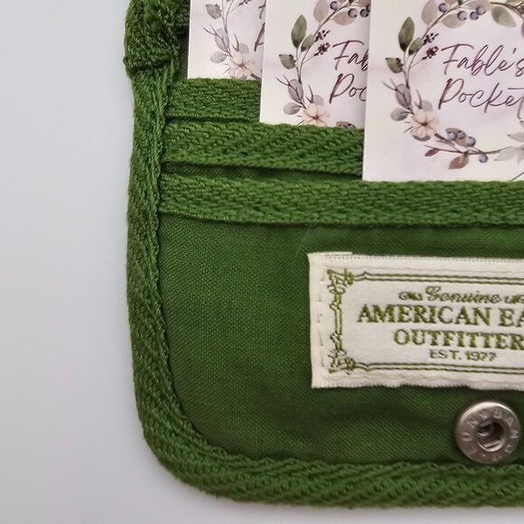 American Eagle Outfitters Keychain Card Holder Wallet Preppy Retro Style Logo - Picture 5 of 14